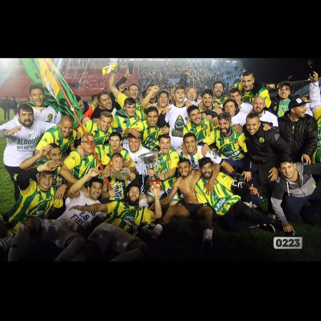 Di Yorio y Álvarez fueron campeones en Aldosivi en 2018. Imagen: Instagram