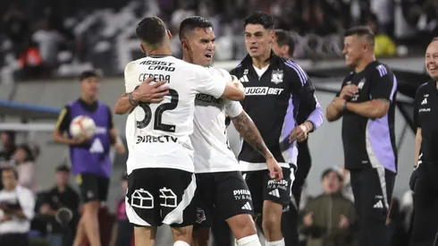 Sebastián Vegas, defensor de Colo Colo, festeja su gol contra Deportes Limache en la fecha 1 de la Copa Chile 2025.