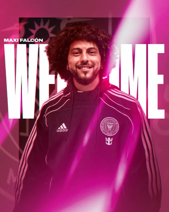La gráfica del Inter Miami para oficializar a Falcón. (Captura).
