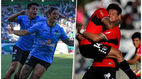 Joaquín Montecinos y Pablo Parra celebraron en la Copa Chile.