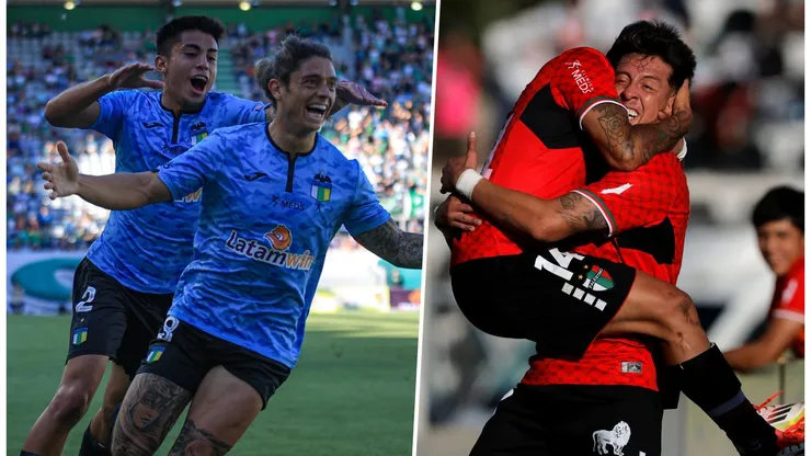 Joaquín Montecinos y Pablo Parra celebraron en la Copa Chile.