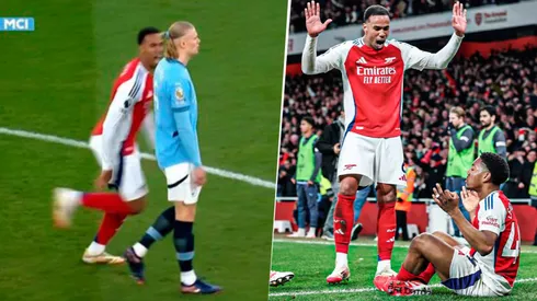 Haaland recibió las burlas de los jugadores del Arsenal