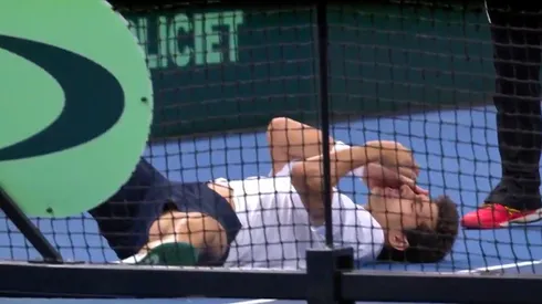 Garin no pudo seguir en cancha tras sufrir agresión