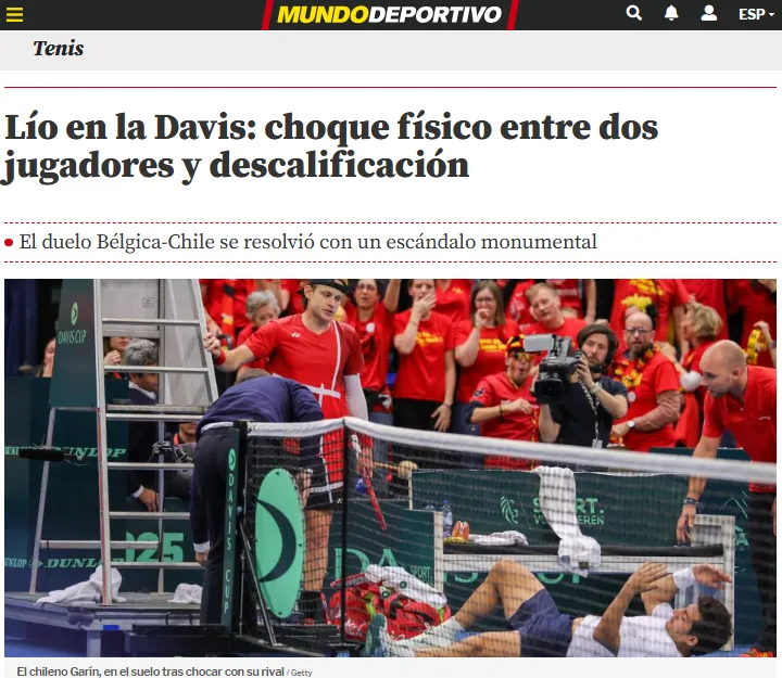 Mundo Deportivo también reaccionó. | Foto: Captura.
