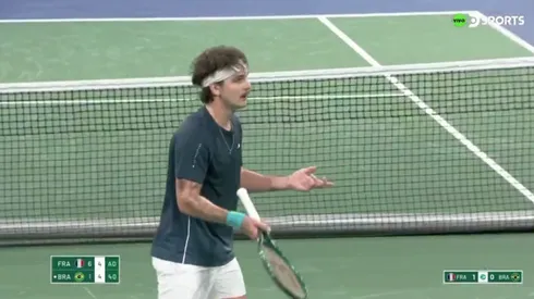 Brasil y Francia también generaron un momento polémico en la Copa Davis.