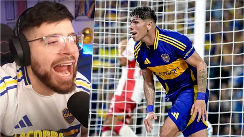 La Cobra deliró tras el primer gol de Carlos Palacios en Boca Juniors.