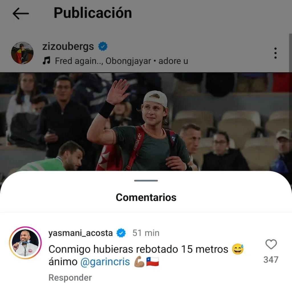El comentario de Yasmani Acosta.