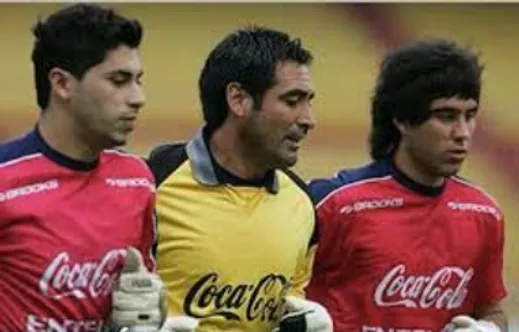 Tapia junto a Bravo y Herrera el 2004
