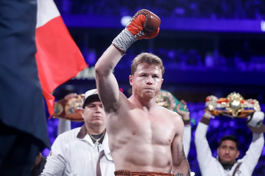 Canelo Álvarez antes de una pelea el 14 de septiembre de 2024 (Getty Images).