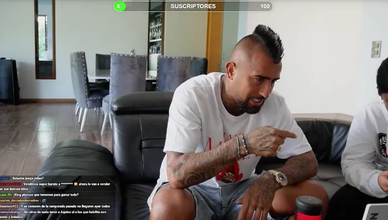 Vidal siguió en vivo el partido de Colo Colo y Santiago Wanderers