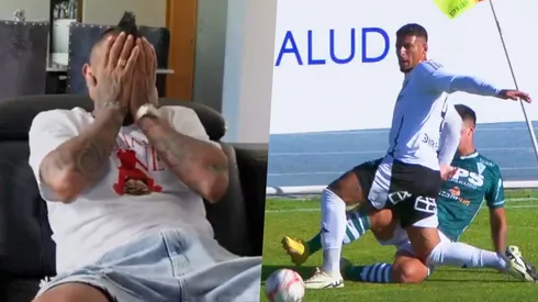 Vidal sufrió como un hincha más la derrota alba ante Wanderers.