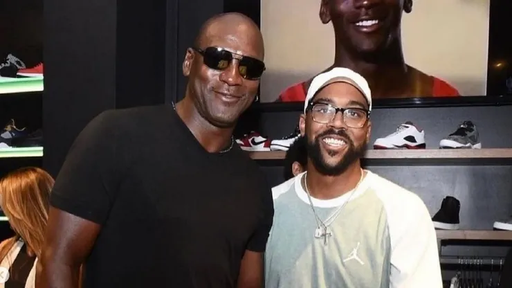 Michael Jordan y su hijo Marcus Jordan