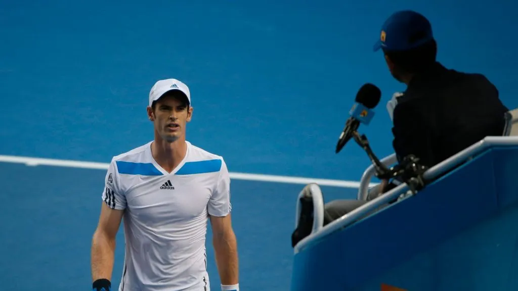 Andy Murray recibe sanción de CArlos Ramos.