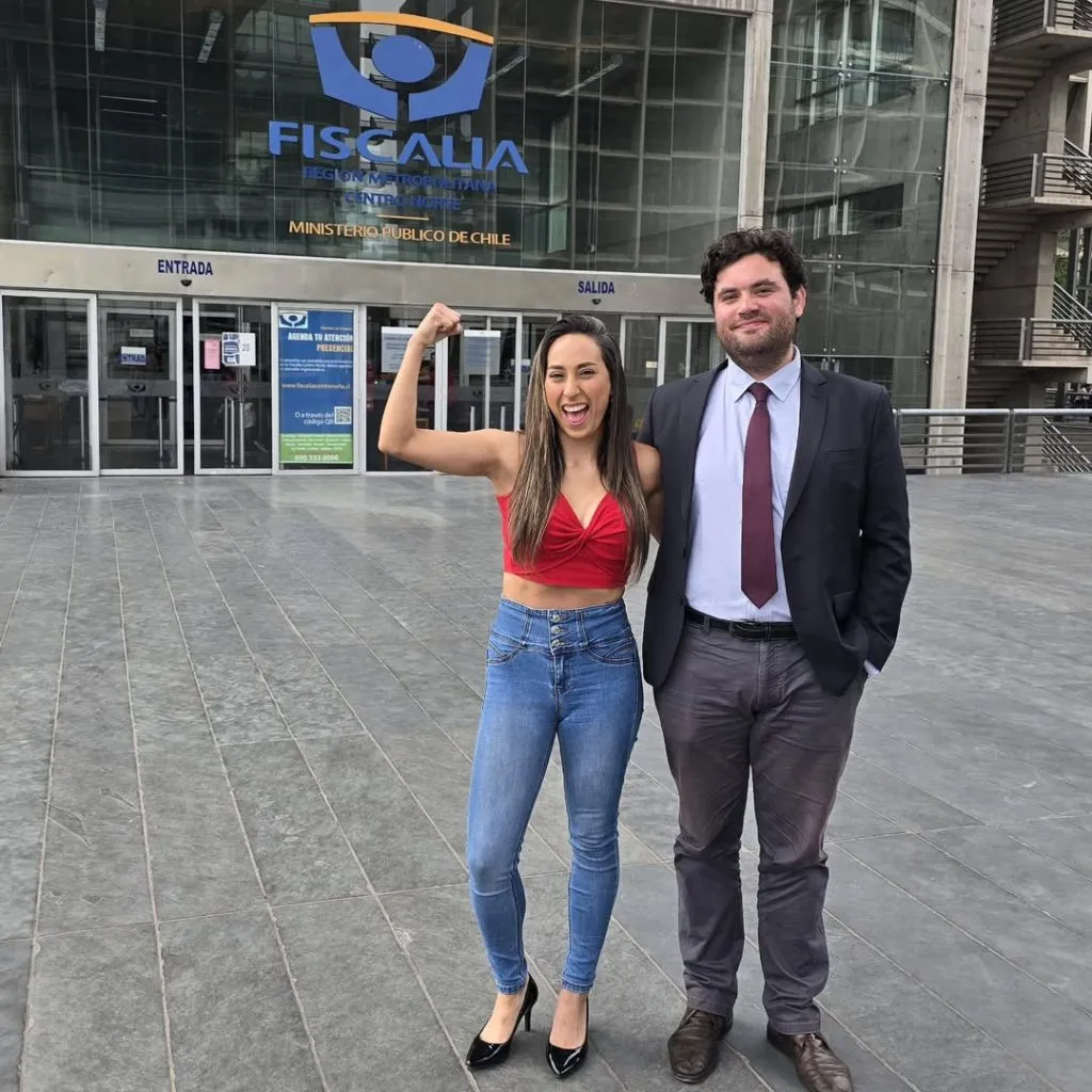 El festejo de Cindy Nahuelcoy en tribunales