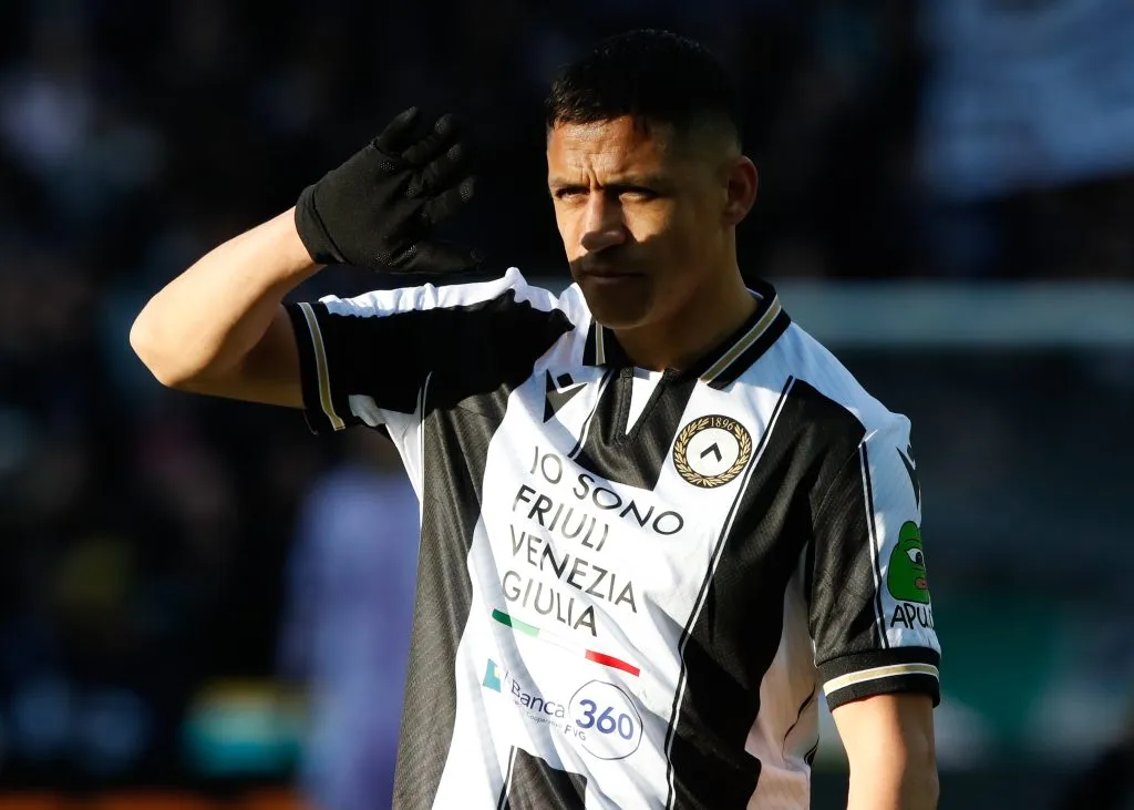 Alexis Sánchez vivió una jornada amarga en Udinese. Foto: Getty Images.