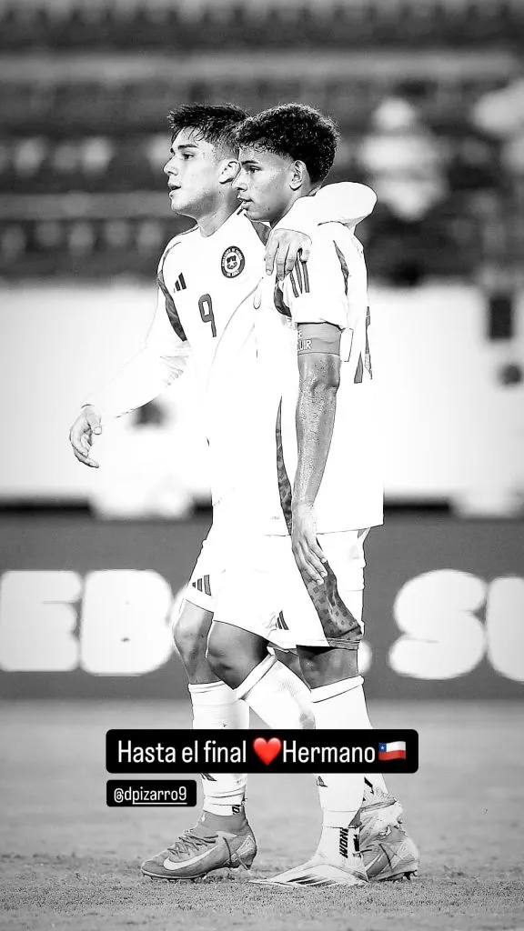 La story de Juan Francisco Rossel a Damián Pizarro (Instagram)