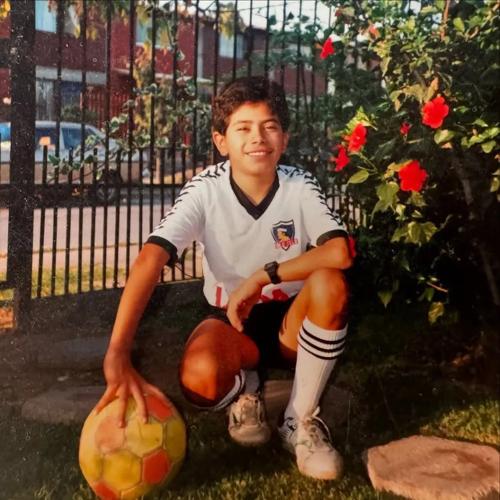 Pedro Ruminot, hincha de Colo Colo desde niño (Instagram)