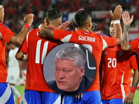 Pato Yáñez vuelto loco con un azul tras la goleada de la Roja