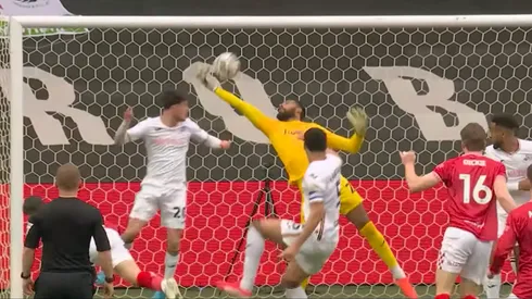 Lawrence Vigouroux tuvo una tarde soñada en el Swansea.