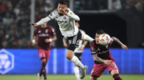 Lucas Cepeda ante River Plate en los cuartos de final de la Copa Libertadores 2024.