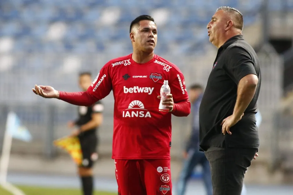 Jaime García y Nicolás Vargas en Ñublense. (Jorge Loyola/Photosport).