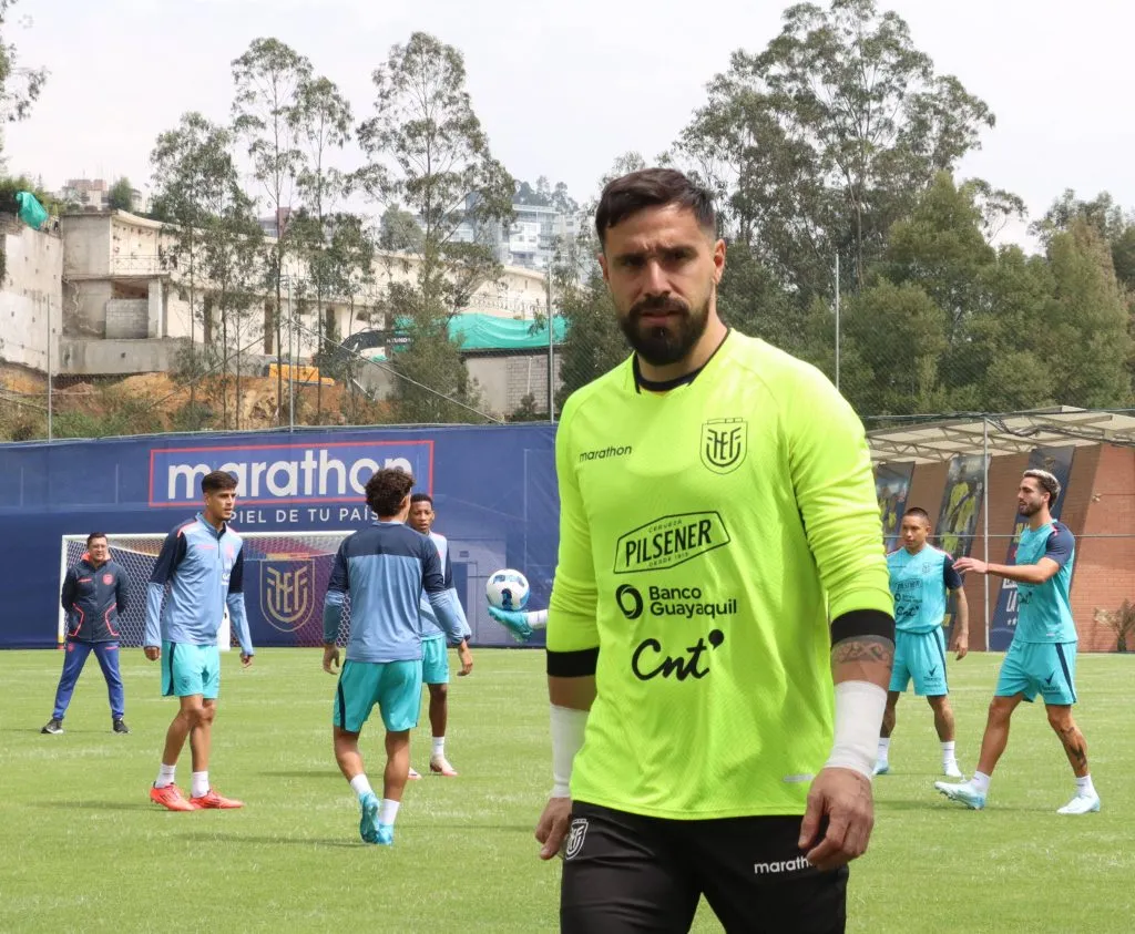 Hernán Galíndez en una práctica de Ecuador. (Rolando Enríquez | Imago).