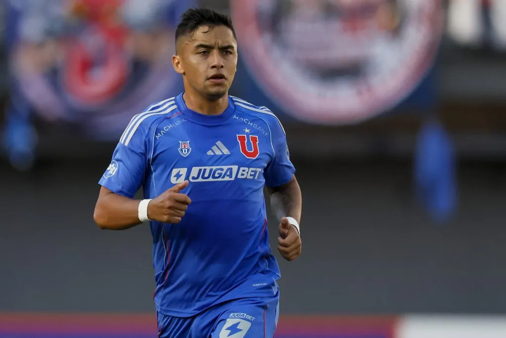 Nicolás Guerra en 2025 suma 2 partidos con la U y 1 gol. Imagen: Photosport.