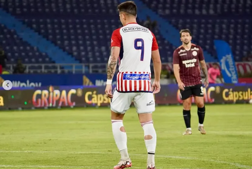 Guillermo Paiva en acción por Junior de Barranquilla. (Captura Instagram).