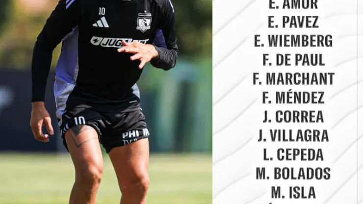 Los convocados por Almirón. (Foto: Colo Colo).