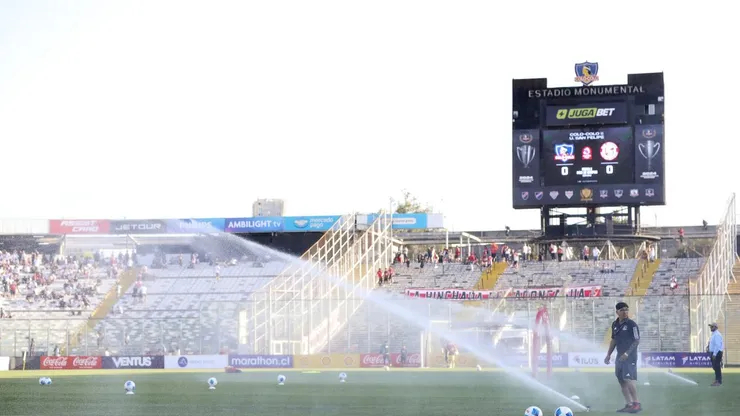 El pasto del Monumental.
(Felipe Zanca/Photosport).