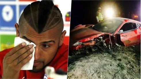Arturo Vidal recordó el choque con el Ferrari en la Copa América 2015