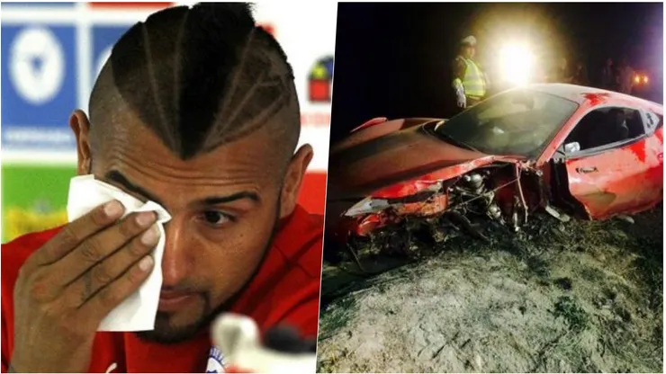 Arturo Vidal recordó el choque con el Ferrari en la Copa América 2015