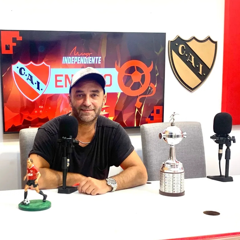 Renato Della Paolera, periodista muy ligado al día a día de Independiente. (Captura Instagram).