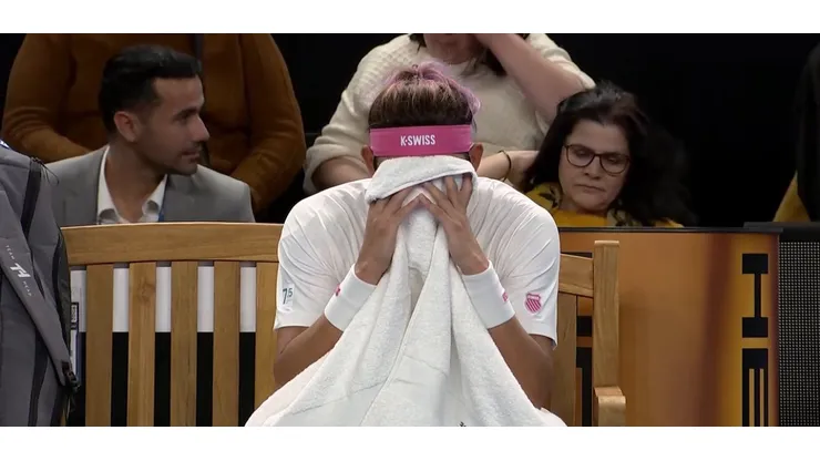 Zhizhen Zhang no se veía lesionado en el momento en que se retiró.