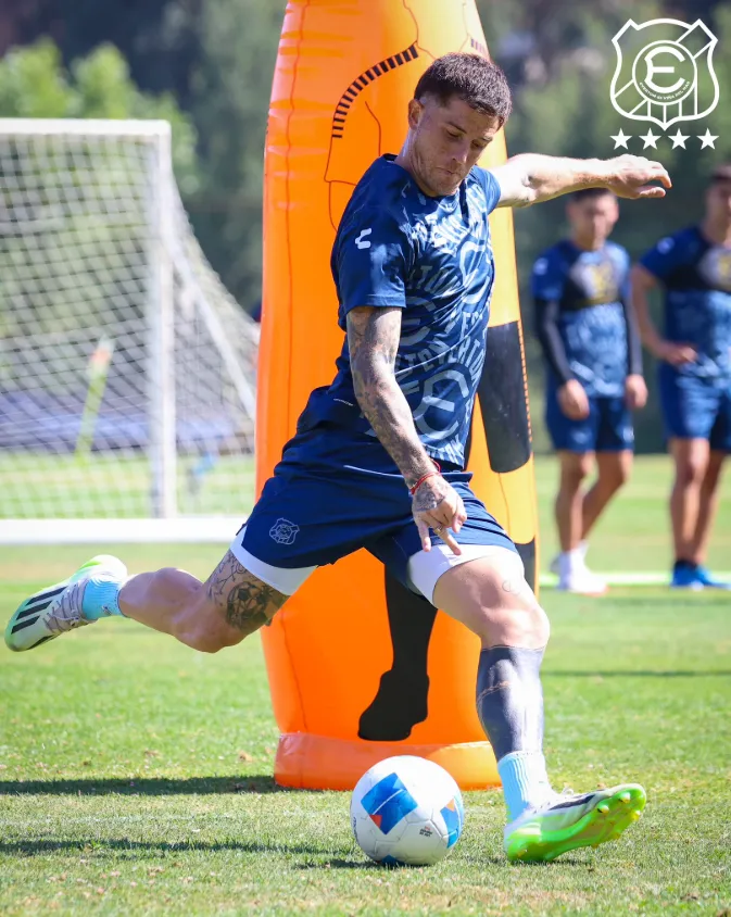 Juan Ignacio Ramírez en una práctica. (Foto: Everton de Viña del Mar).