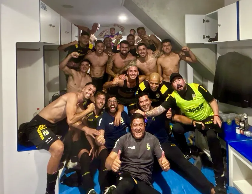 La foto de Coquimbo Unido luego de la victoria ante Deportes Iquique.