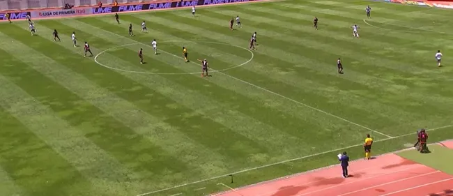 La posición de Isla antes del gol de Colo Colo