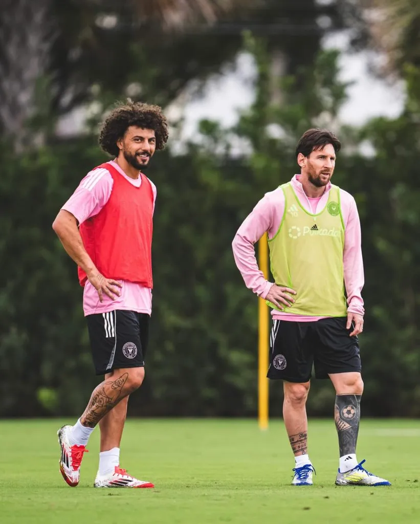 Falcón y Messi juntos en Miami. Imagen: Instagram