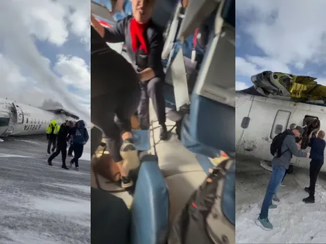 Esquiador graba su rescate tras grave accidente de avión