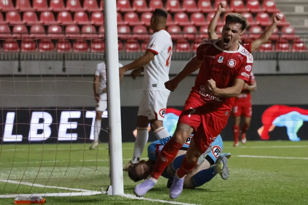 Gary Insaurralde anotó ante Unión Española. (Andrés Piña/Photosport).