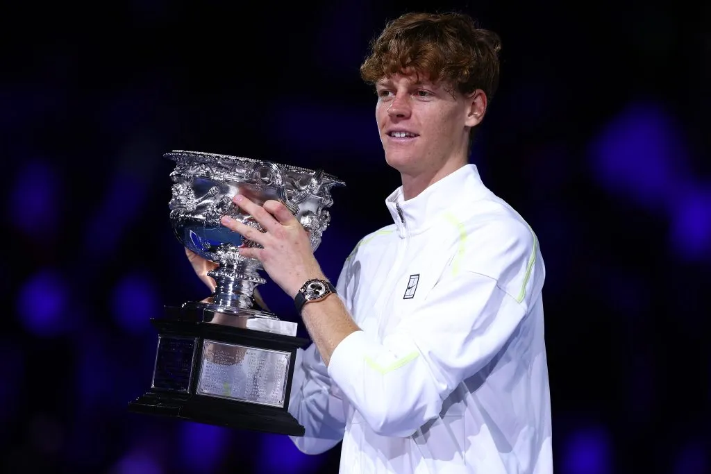 Nicolás Jarry contra Jannik Sinner. (Photo by Graham Denholm/Getty Images)