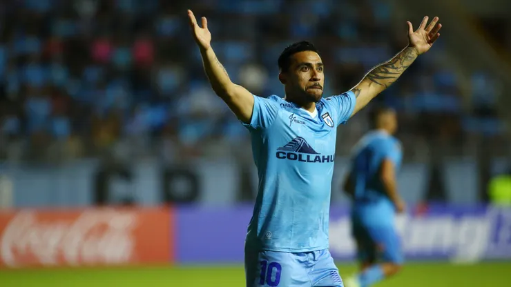 Edson Puch marcó un doblete en la Copa Libertadores.