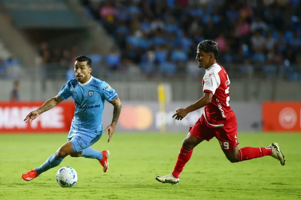 Edson Puch se robó la película ante Independiente Santa Fe. (Alex Diaz/Photosport).