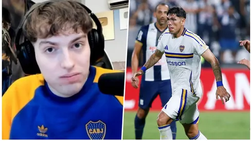 El hincha de Boca reacciona a la derrota contra Alianza Lima.