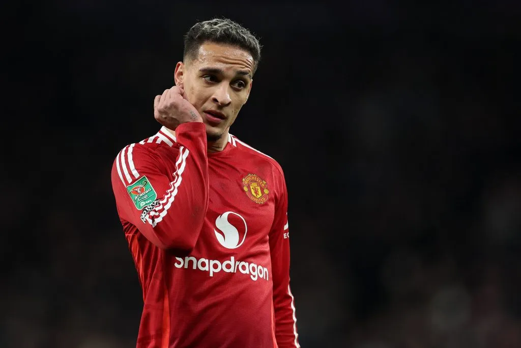 Antony sufrió mucho en el Manchester United y no pudo mostrar su máximo potencial. (Foto: Imago).