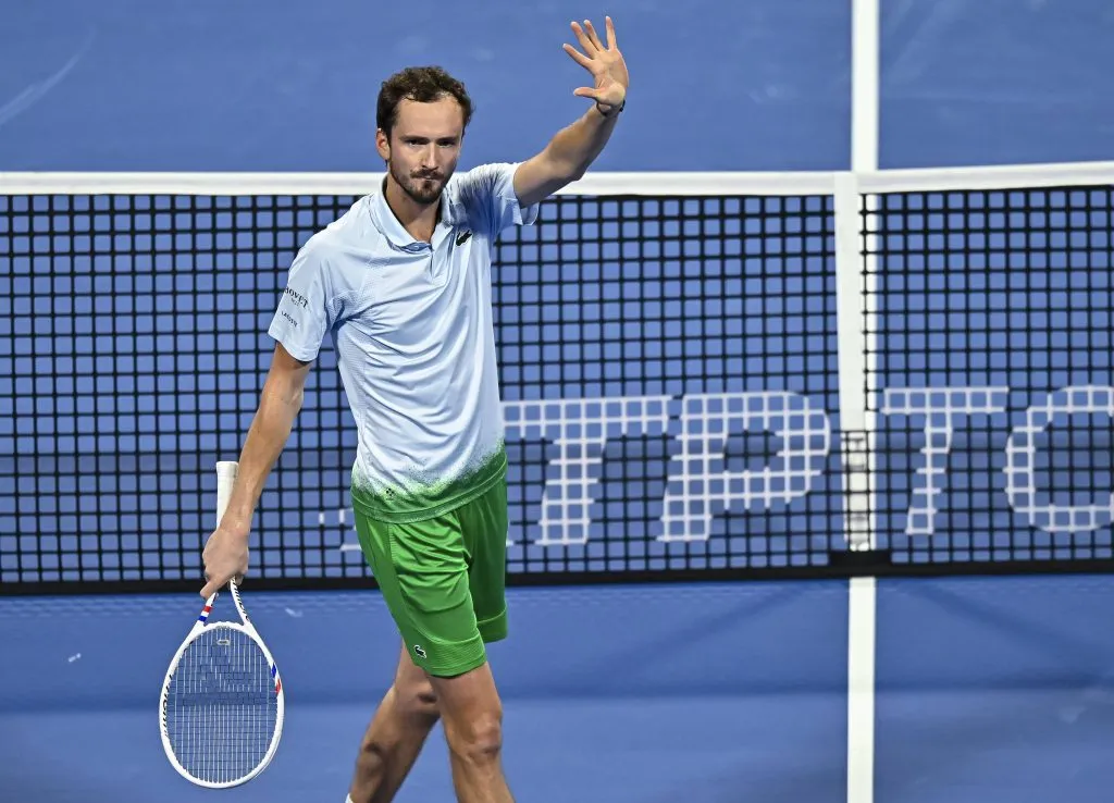 Daniil Medvedev le ganó por paliza a Zizou Bergs. Foto: Imago