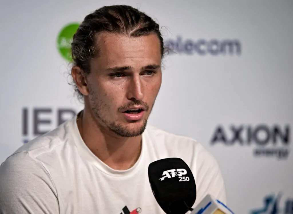 Alexander Zverev en conferencia de prensa (Imagen referencial) (Getty Images).
