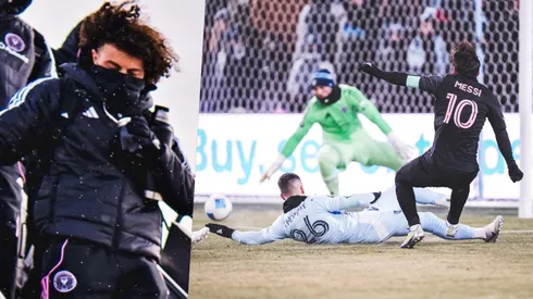 Falcón vio desde la banca el golazo de Lionel Messi.