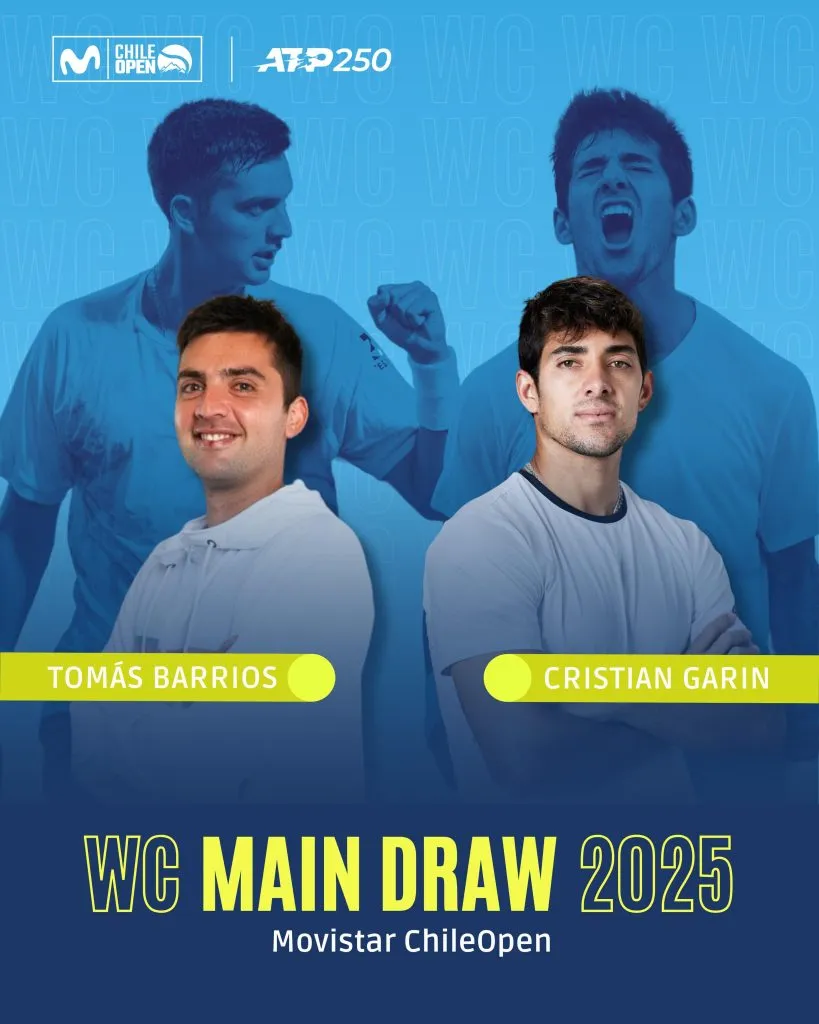 Garin y Barrios serán los Wild Card del Chile Open