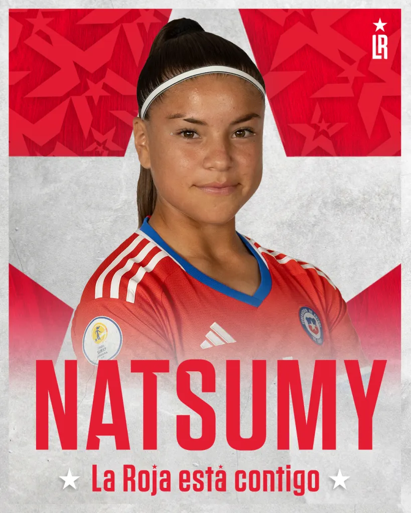 El mensjae de la Selección Chilena para Natsumy Millones (Federación de Fútbol de Chile)